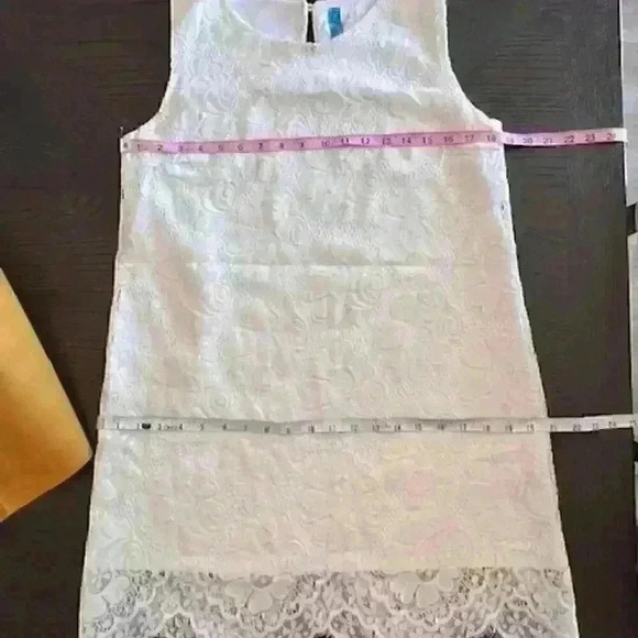 Vintage Cream Lace Shift Dress, Size L - Picture 3 of 6